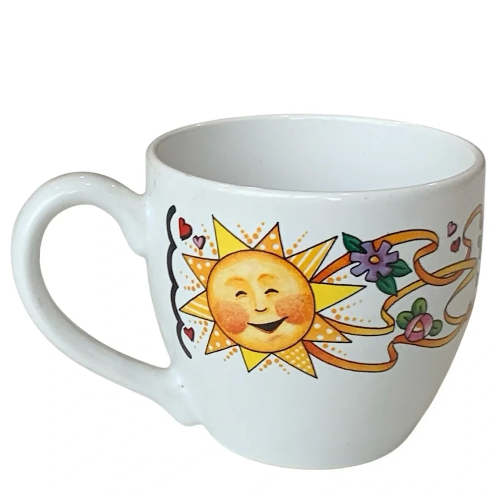 Vintage Mary Englebreit Sun Celestial Mug Cup 8oz - Picture 2 of 8